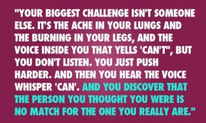 You are your biggest challenge