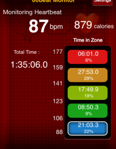 Boxing 9.7.14 Heart Rate Data