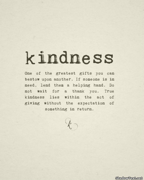 Kindness Benefits the Mind and Body
